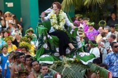 Australian Prime Minister Julia Gillard welcomed in Rarotonga 2012